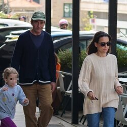 Alessandro Lequio con María Palacio y su hija Ginevra Ena en Pontevedra