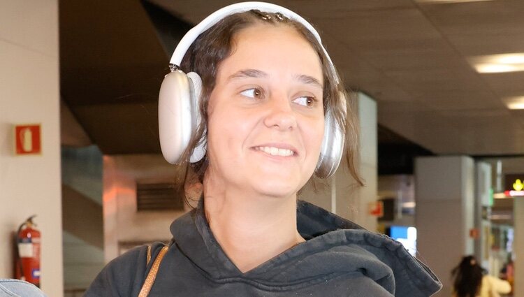 Victoria Federica en el aeropuerto de Madrid