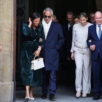 Alberto y Charlene de Mónaco en el Palazzo Gondi de Florencia