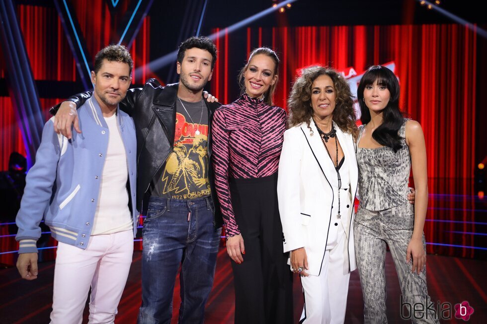 David Bisbal, Sebastián Yatra, Eva González, Rosario y Aitana en 'La Voz Kids 2023'