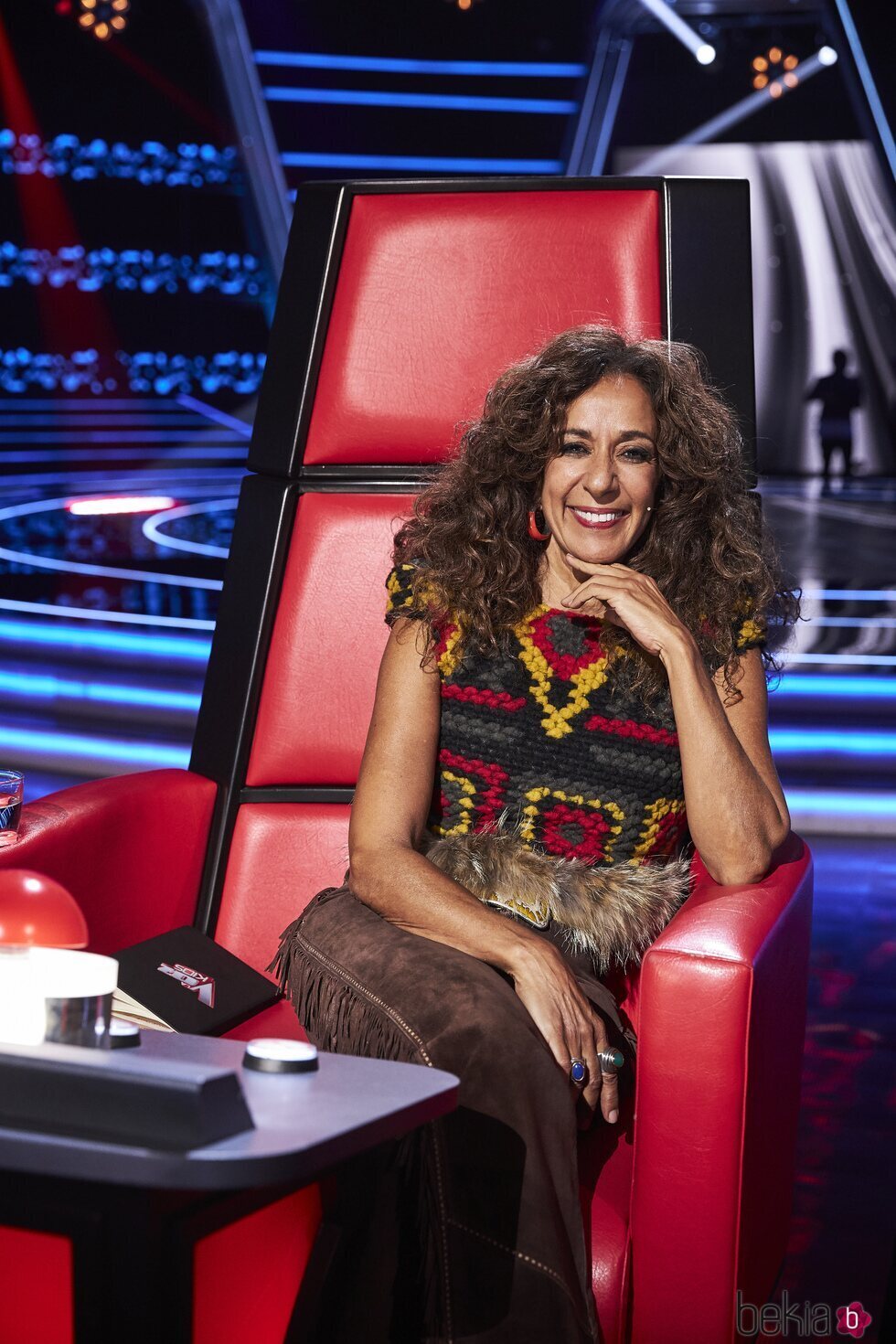 Rosario posa como coach de 'La Voz Kids 2023'