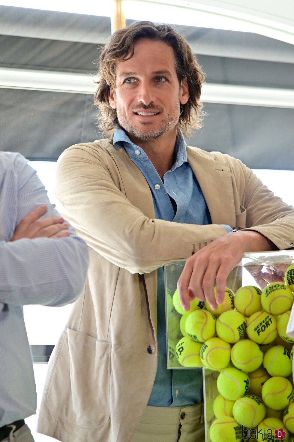 Feliciano López en un evento de Rodilla en Madrid