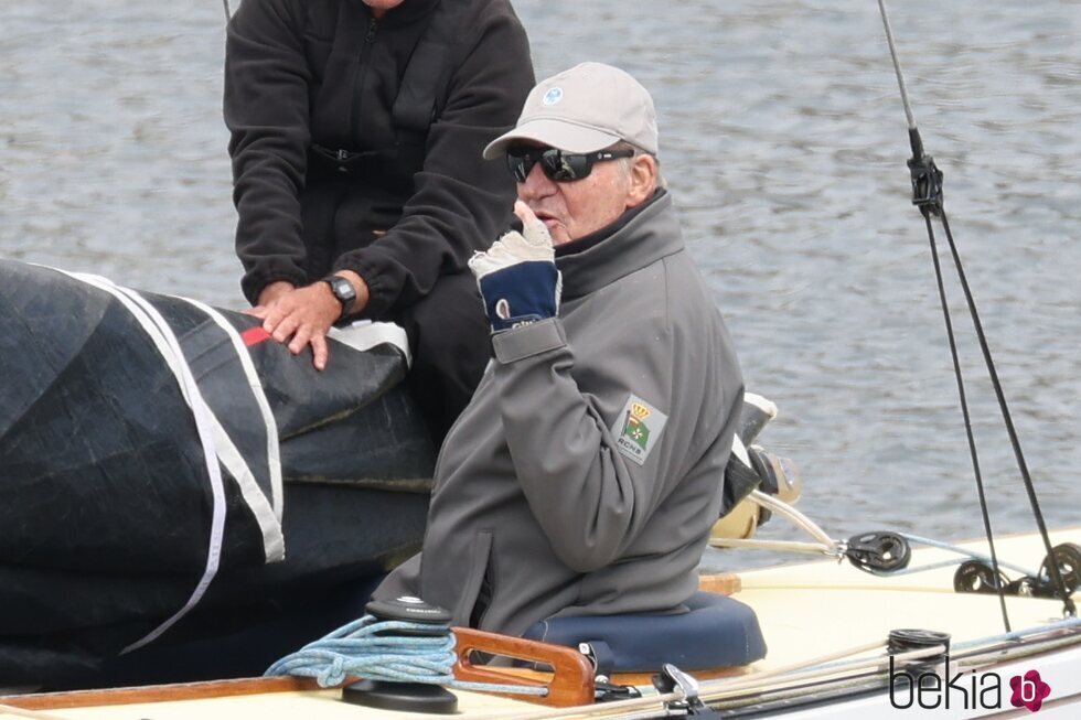 El Rey Juan Carlos en Sanxenxo para la Copa de Vela