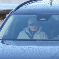 El Rey Juan Carlos junto a Pedro Campos en el coche en Sanxenxo