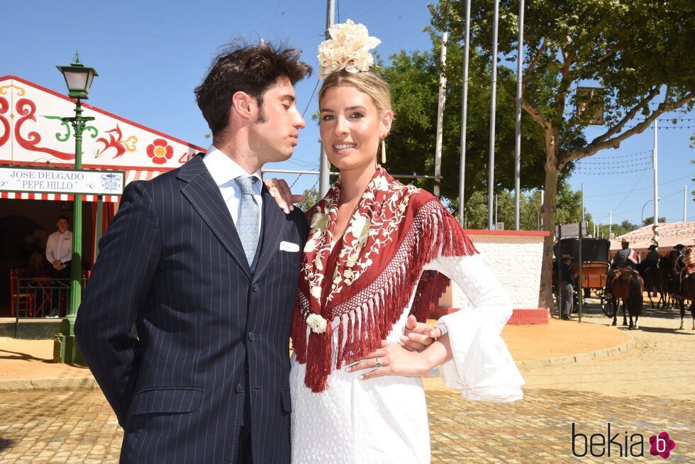 Teresa Andrés Gonzalvo e Ignacio Ayllón en la Feria de Abril de Sevilla 2023