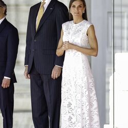 Los Reyes Felipe y Letizia en el recibimiento al Presidente de Colombia por su Visita de Estado a España