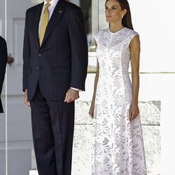 Los Reyes Felipe y Letizia en el recibimiento a Gustavo Petro por su Visita de Estado a España