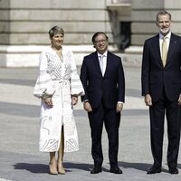 Los Reyes Felipe y Letizia y Gustavo Petro y Verónica Alcocer