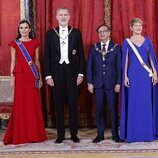 Los Reyes Felipe y Letizia y Gustavo Petro y Verónica Alcocer en la cena de gala por la Visita de Estado del Presidente de Colombia