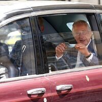 El Rey Carlos III tras los ensayos de la coronación