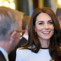 Kate Middleton en el almuerzo a los Gobernadores y Primeros Ministros de los Reinos antes de la coronación