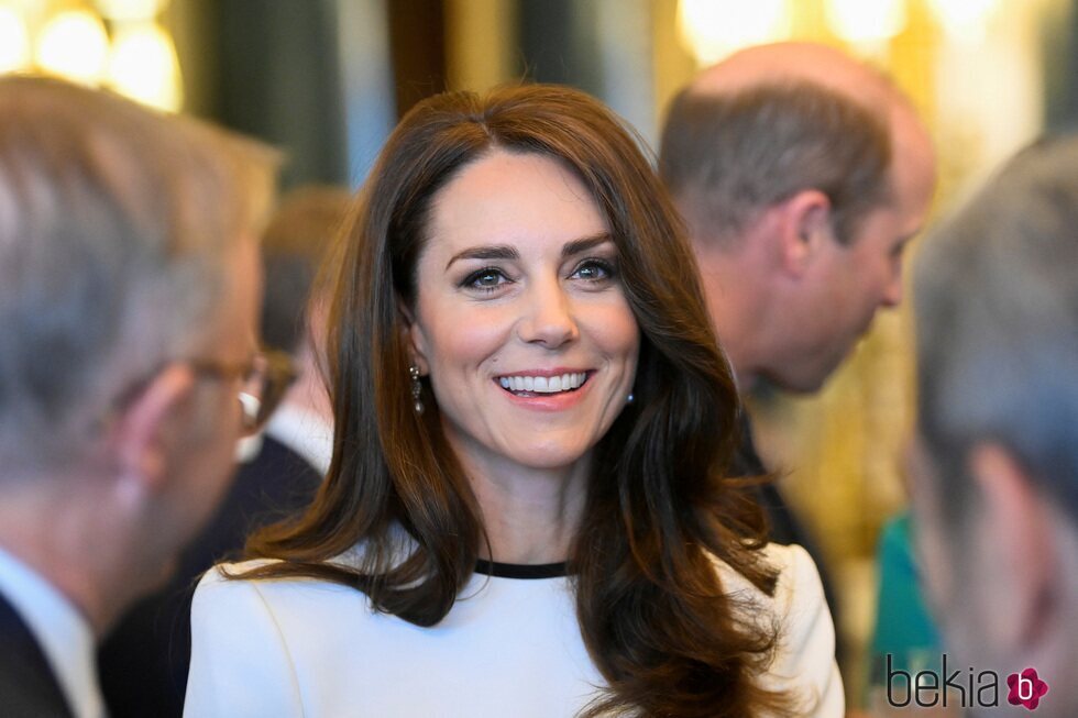 Kate Middleton en el almuerzo a los Gobernadores y Primeros Ministros de los Reinos antes de la coronación