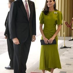 Los Reyes Felipe y Letizia en la recepción previa a la coronación de Carlos III