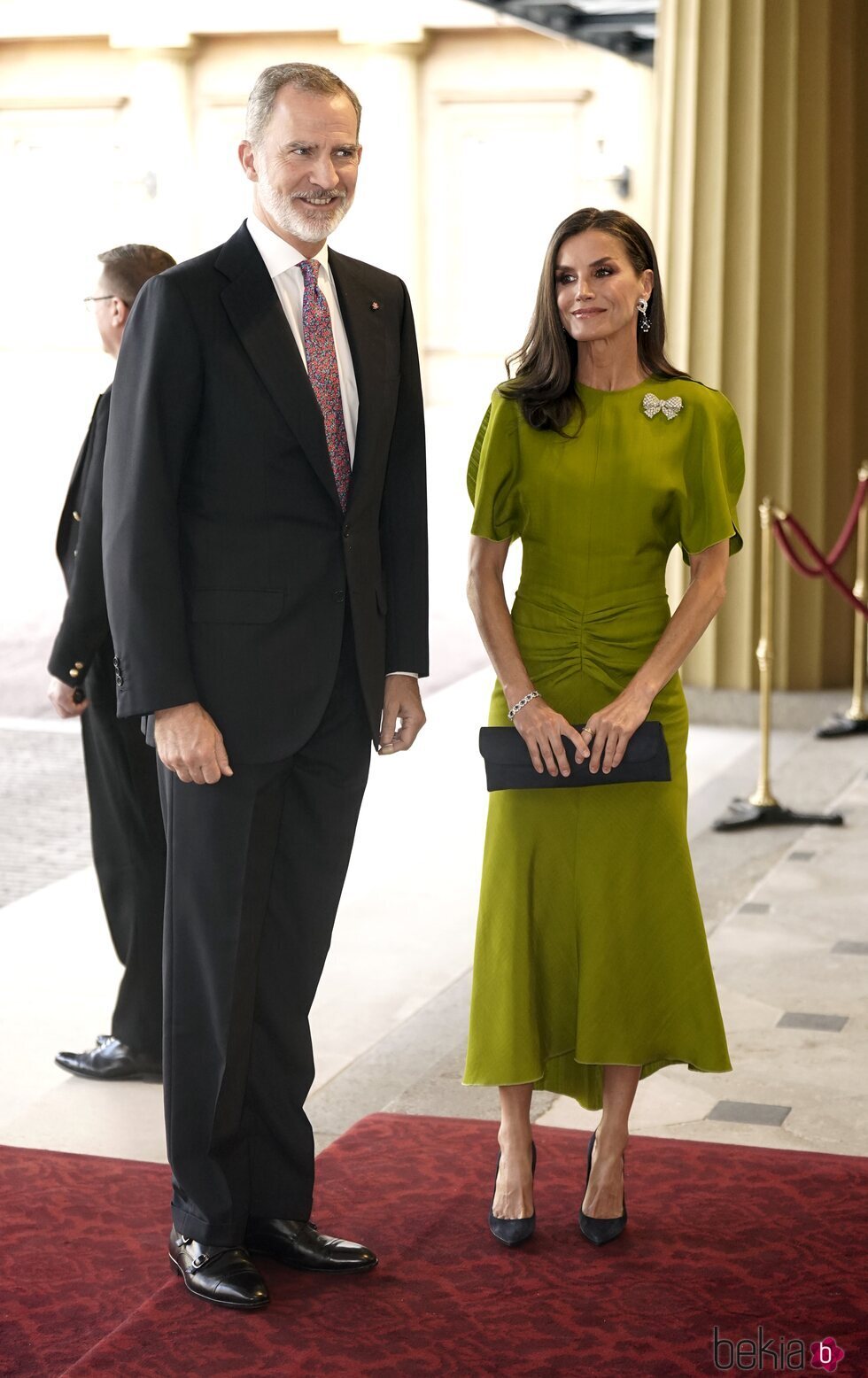 Los Reyes Felipe y Letizia en la recepción previa a la coronación de Carlos III