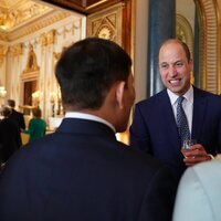 El Príncipe Guillermo y los Reyes de Tailandia en la recepción previa a la coronación de Carlos III