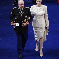 Alberto y Charlene de Mónaco en la Coronación de Carlos III