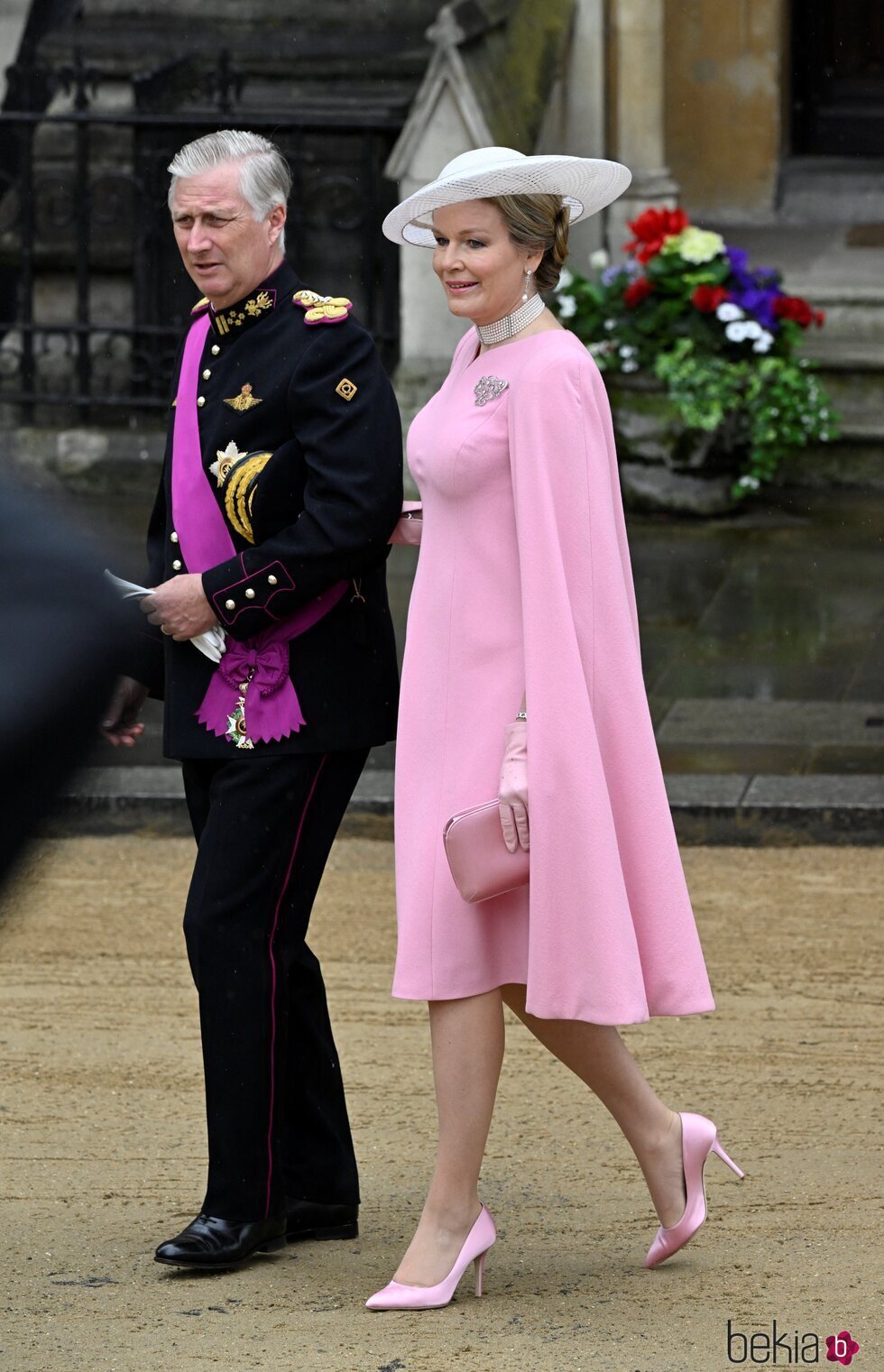 Los Reyes Felipe y Matilde de Bélgica en la Coronación de Carlos III