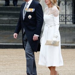 Guillermo Alejandro y Máxima de Holanda en la Coronación de Carlos III