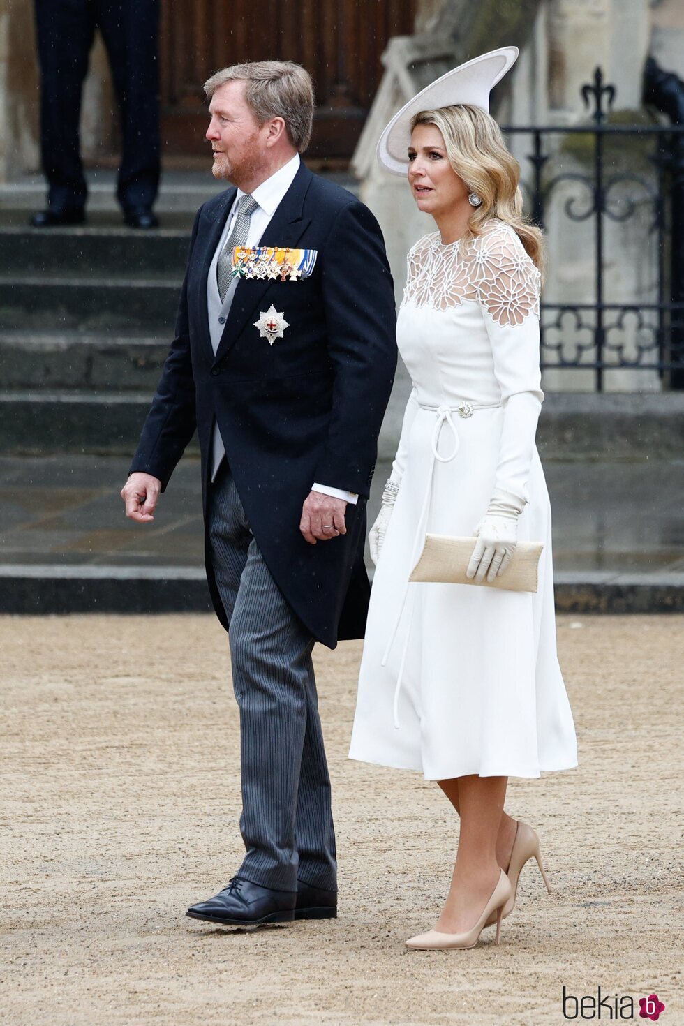 Guillermo Alejandro y Máxima de Holanda en la Coronación de Carlos III