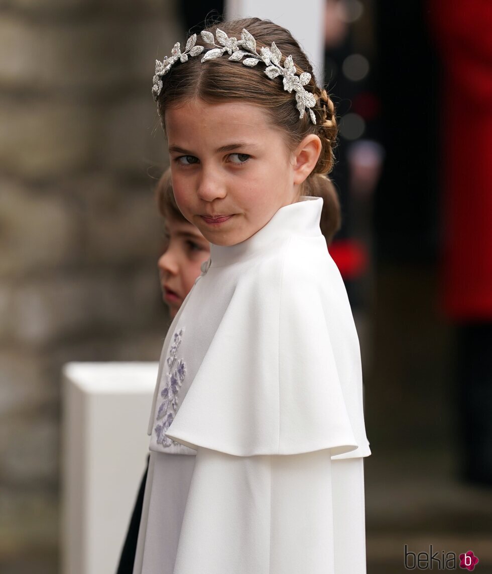 La Princesa Charlotte entrando a la Coronación de Carlos III