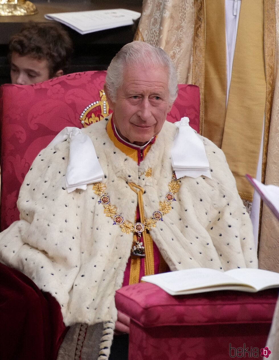 El Rey Carlos III durante la Coronación