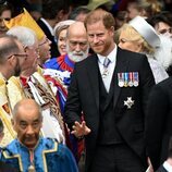 El Príncipe Harry en la Coronación del Rey Carlos III en Westminster