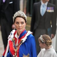 Kate Middleton entrando a la Abadía de Westminster para la Coronación