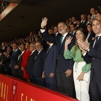 El Rey Felipe VI y la Infanta Sofía en la final de la Copa del Rey 2023