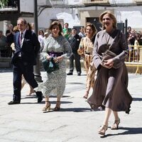 La Infanta Cristina de Borbón llega a la boda de Pepe Treviño y Paula Fernández Martínez