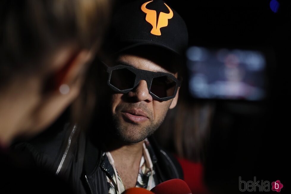 Dani Alves en la Mercedes Benz Fashion Week de Madrid en 2018