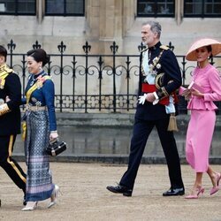 Los Reyes de Tailandia y los Reyes Felipe y Letizia en la Coronación de Carlos III