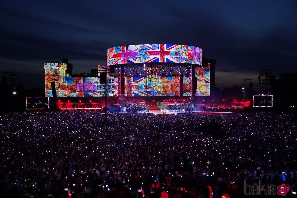 El espectacular escenario del Concierto de la Coronación en el Castillo de Windsor