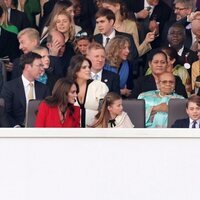 El Príncipe Guillermo y Kate Middleton y sus hijos George y Charlotte en el Concierto de la Coronación