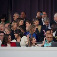 La Princesa Charlotte divirtiéndose en el Concierto de la Coronación