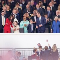 La Familia Real Británica y Pablo y Marie Chantal de Grecia en el Concierto de la Coronación