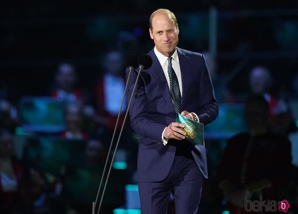 El Príncipe Guillermo tras su discurso en la Concierto de la Coronación de Carlos III