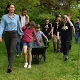 Kate Middleton, la Princesa Charlotte y el Príncipe Louis en the Big Help Out por la Coronación