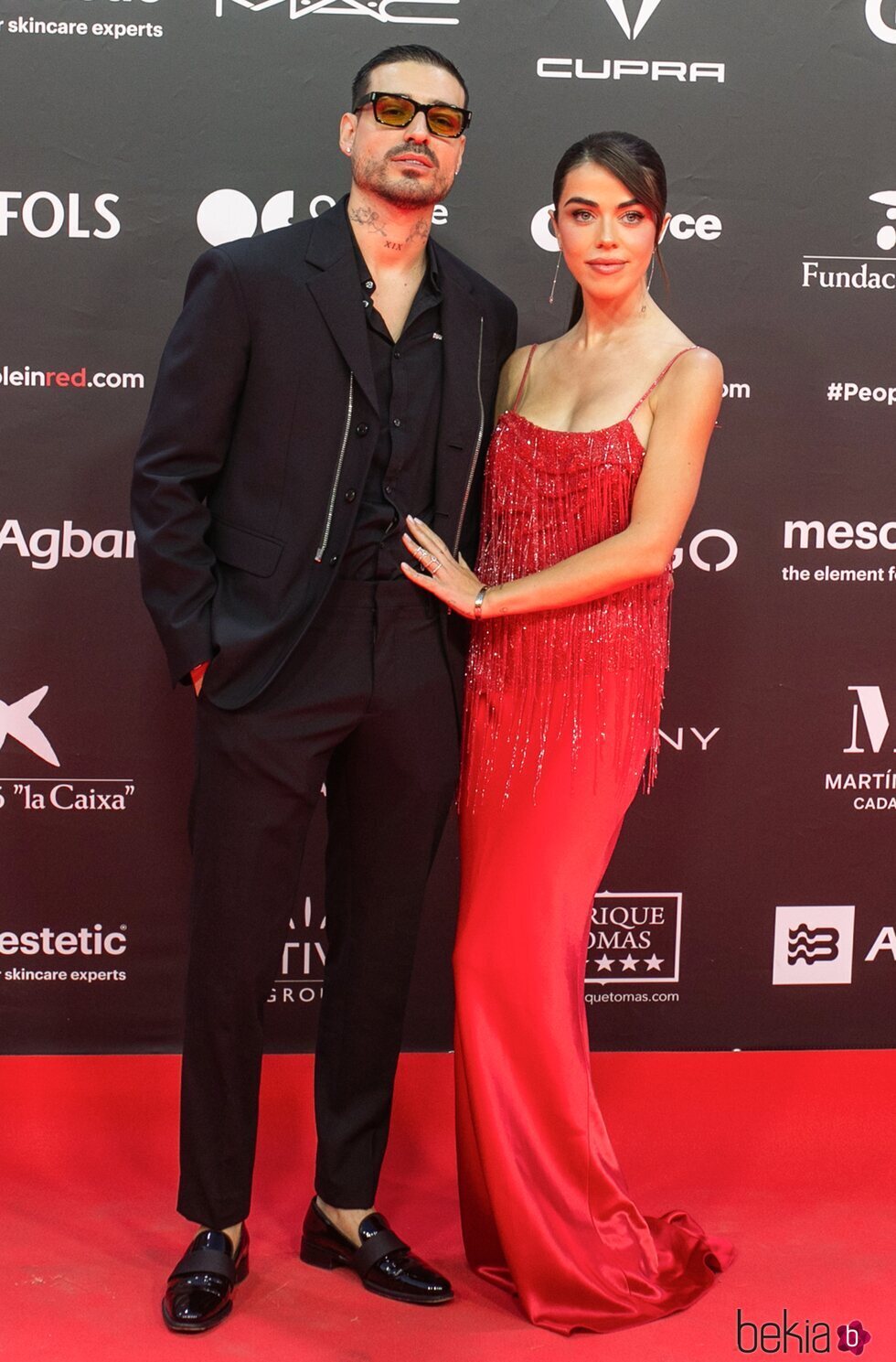 Fabio Colloricchio y Violeta Mangriñán en la Gala People in Red 2023