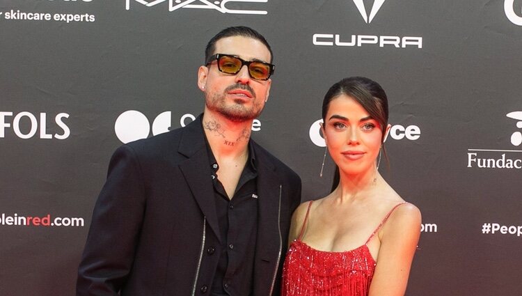 Fabio Colloricchio y Violeta Mangriñán en la Gala People in Red 2023