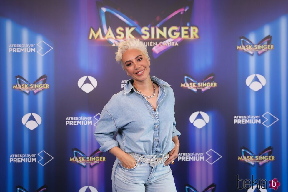 Mónica Naranjo en la presentación de 'Mask Singer 3'