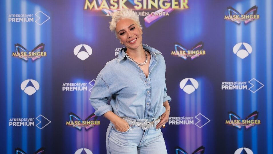 Mónica Naranjo en la presentación de 'Mask Singer 3'