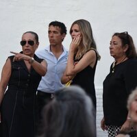 Víctor Puerto en el funeral de Cristo Báñez