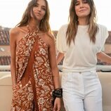 Isabel Jiménez y Sara Carbonero en la presentación de una nueva colección de su firma de moda