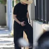 Amber Heard entrando a su casa de Madrid