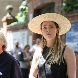 Amber Heard tras su visita al Museo Sorolla de Madrid