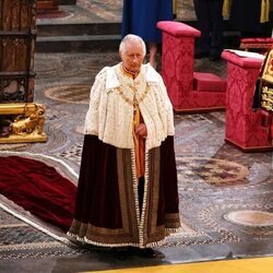 El Rey Carlos III en un momento de su Coronación