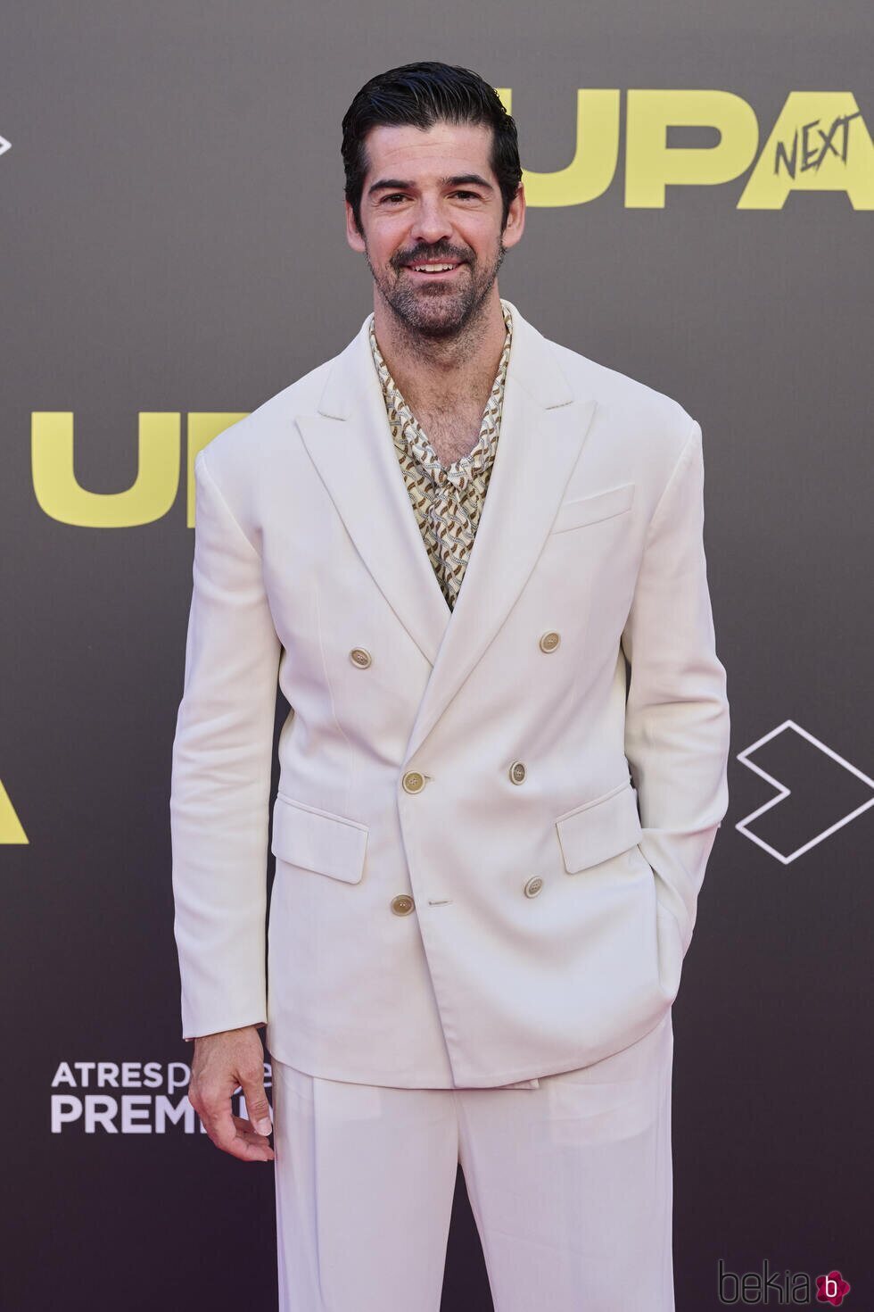 Miguel Ángel Muñoz posando en la premiere de 'UPA Next'