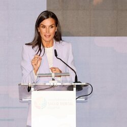 La Reina Letizia en un momento de su discurso sobre salud mental en el XXII Congreso Salud Mental España