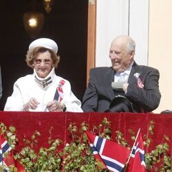 Harald y Sonia de Noruega en el Día Nacional de Noruega 2023