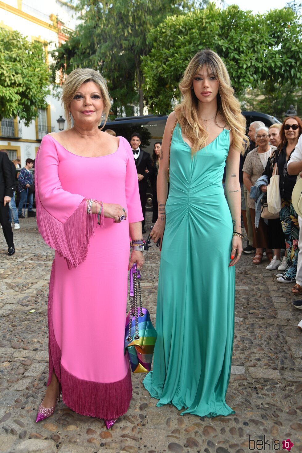 Terelu Campos y Alejandra Rubio en la boda de Raúl Prieto y Joaquín Torres